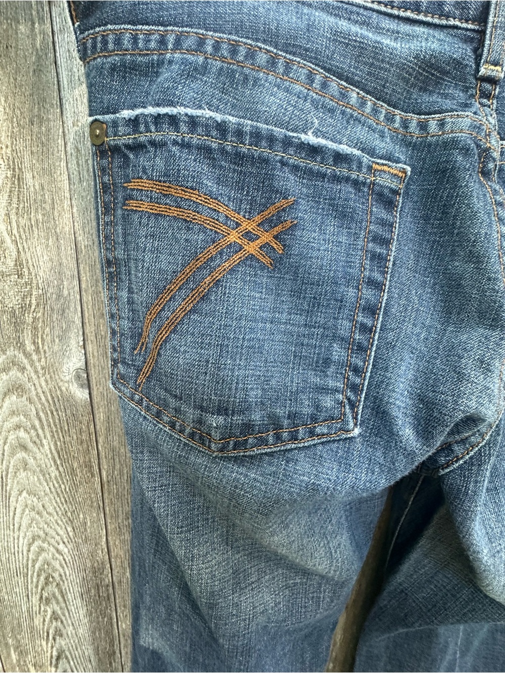 7 For All Mankind DOJO Wide Leg Made In The USA Vintage Y2K Denim Classic - Picture 11 of 16